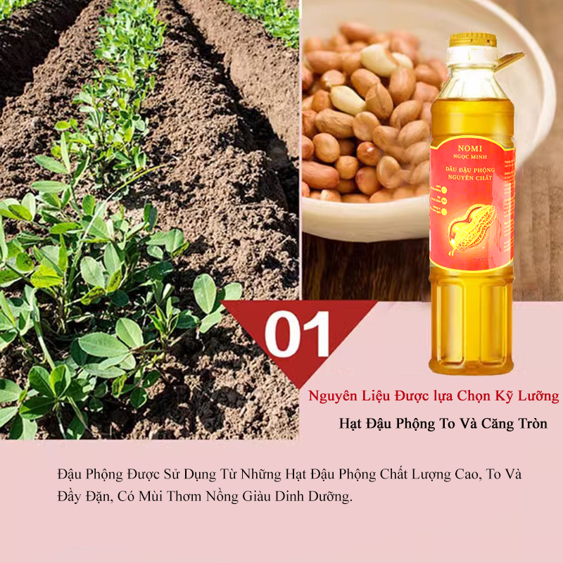 Dầu đậu phộng nguyên chất dung tích 400ml tốt cho sức khỏe